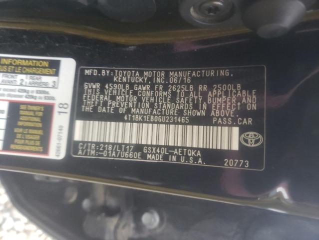 Photo 9 VIN: 4T1BK1EB0GU231465 - TOYOTA AVALON XLE 