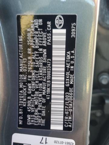 Photo 12 VIN: 4T1BK1EB1DU033473 - TOYOTA AVALON BAS 