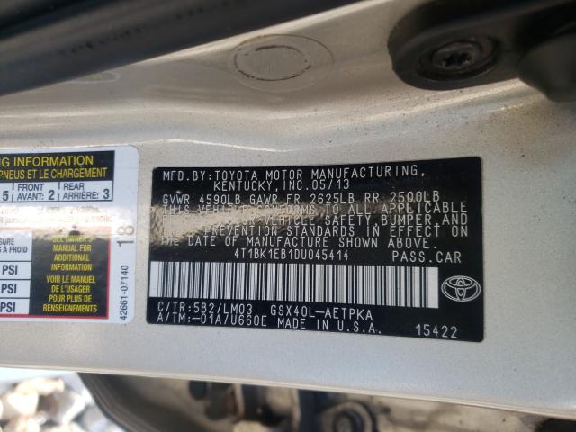 Photo 9 VIN: 4T1BK1EB1DU045414 - TOYOTA AVALON BAS 