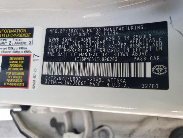 Photo 9 VIN: 4T1BK1EB1EU096283 - TOYOTA AVALON BAS 