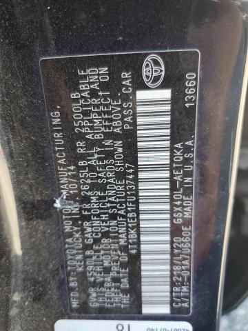 Photo 12 VIN: 4T1BK1EB1FU137447 - TOYOTA AVALON XLE 