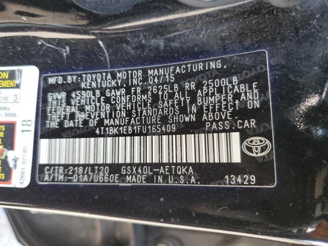 Photo 11 VIN: 4T1BK1EB1FU165409 - TOYOTA AVALON XLE 