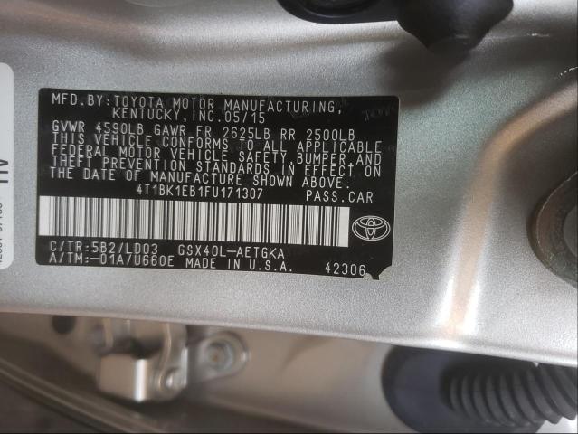 Photo 9 VIN: 4T1BK1EB1FU171307 - TOYOTA AVALON XLE 