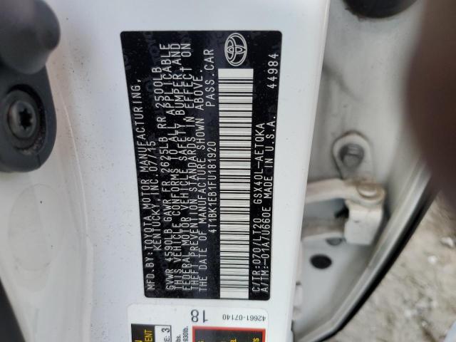 Photo 12 VIN: 4T1BK1EB1FU181920 - TOYOTA AVALON XLE 