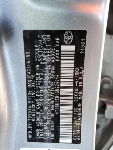 Photo 11 VIN: 4T1BK1EB1GU224914 - TOYOTA AVALON XLE 