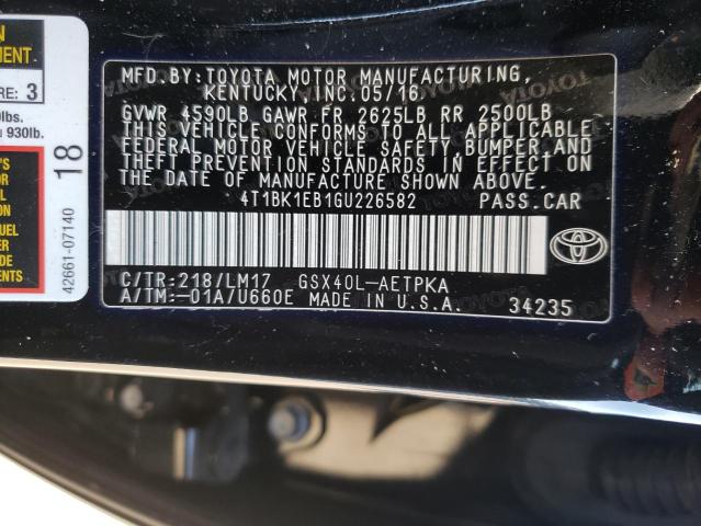 Photo 9 VIN: 4T1BK1EB1GU226582 - TOYOTA AVALON XLE 