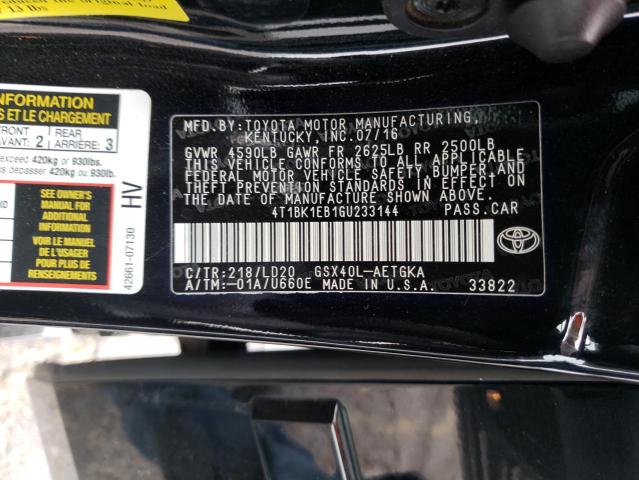 Photo 9 VIN: 4T1BK1EB1GU233144 - TOYOTA AVALON XLE 