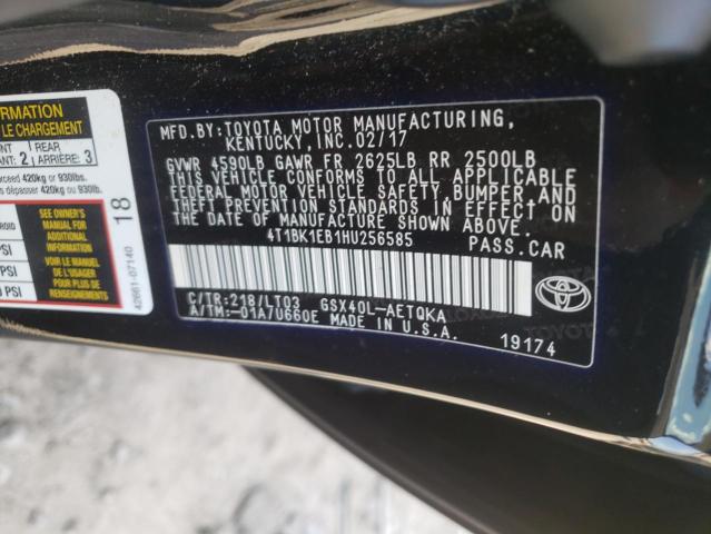 Photo 9 VIN: 4T1BK1EB1HU256585 - TOYOTA AVALON XLE 