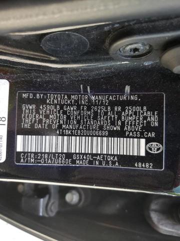 Photo 9 VIN: 4T1BK1EB2DU006699 - TOYOTA AVALON BAS 