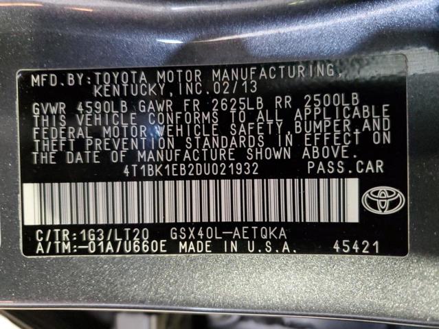 Photo 11 VIN: 4T1BK1EB2DU021932 - TOYOTA AVALON 