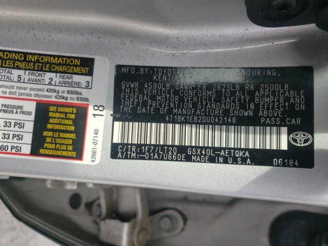 Photo 9 VIN: 4T1BK1EB2DU042148 - TOYOTA AVALON BAS 