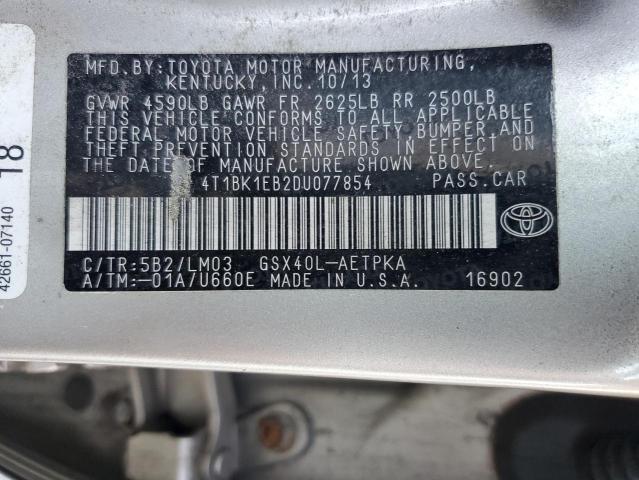 Photo 11 VIN: 4T1BK1EB2DU077854 - TOYOTA AVALON BAS 