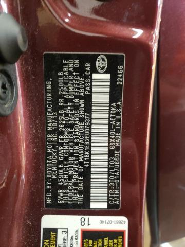 Photo 11 VIN: 4T1BK1EB2EU079377 - TOYOTA AVALON BAS 