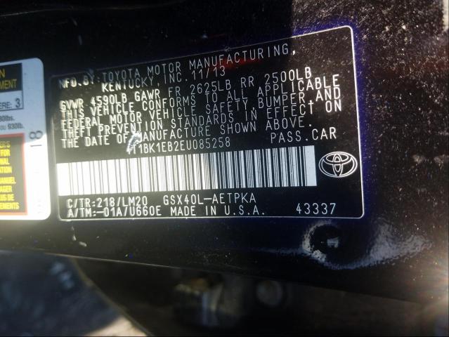 Photo 9 VIN: 4T1BK1EB2EU085258 - TOYOTA AVALON BAS 