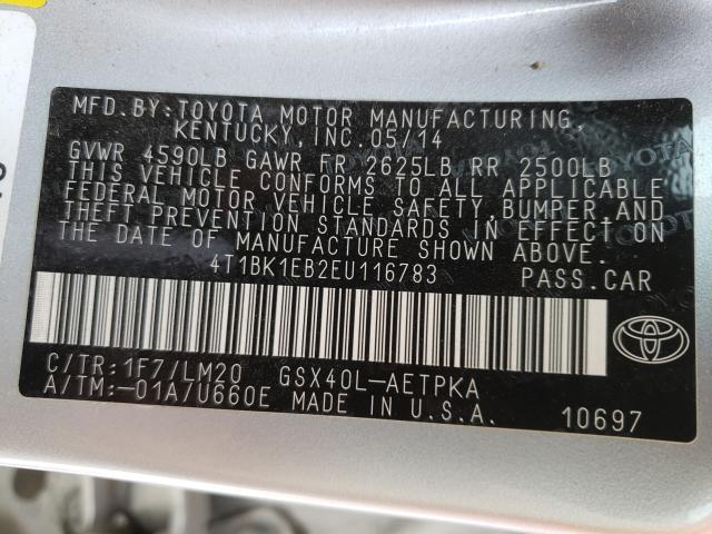 Photo 9 VIN: 4T1BK1EB2EU116783 - TOYOTA AVALON 