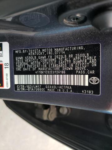 Photo 9 VIN: 4T1BK1EB2EU124186 - TOYOTA AVALON BAS 