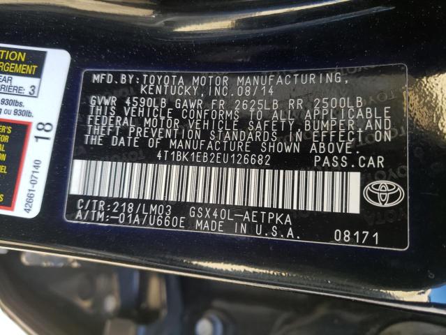 Photo 11 VIN: 4T1BK1EB2EU126682 - TOYOTA AVALON BAS 