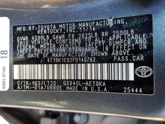 Photo 11 VIN: 4T1BK1EB2FU140762 - TOYOTA AVALON XLE 