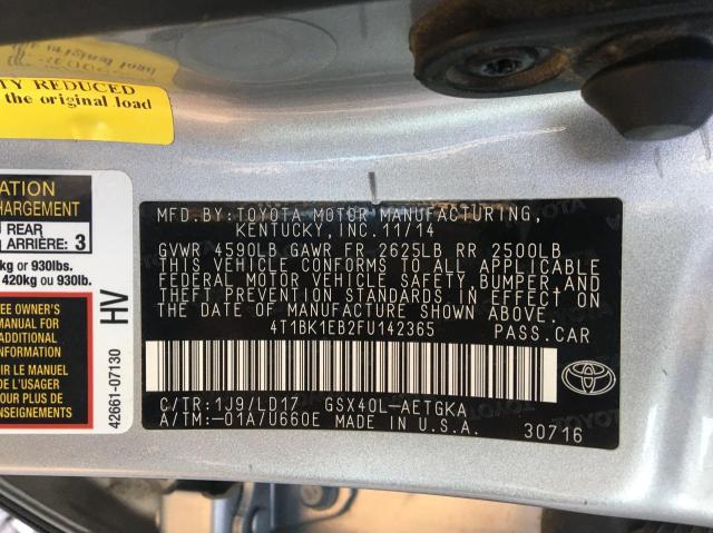 Photo 9 VIN: 4T1BK1EB2FU142365 - TOYOTA AVALON XLE 