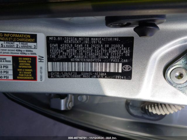 Photo 8 VIN: 4T1BK1EB2GU241334 - TOYOTA AVALON 