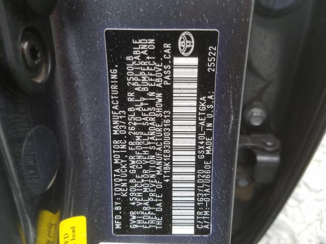 Photo 9 VIN: 4T1BK1EB3DU031613 - TOYOTA AVALON BAS 