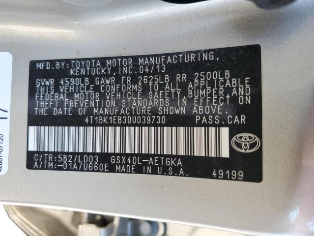 Photo 12 VIN: 4T1BK1EB3DU039730 - TOYOTA AVALON BAS 