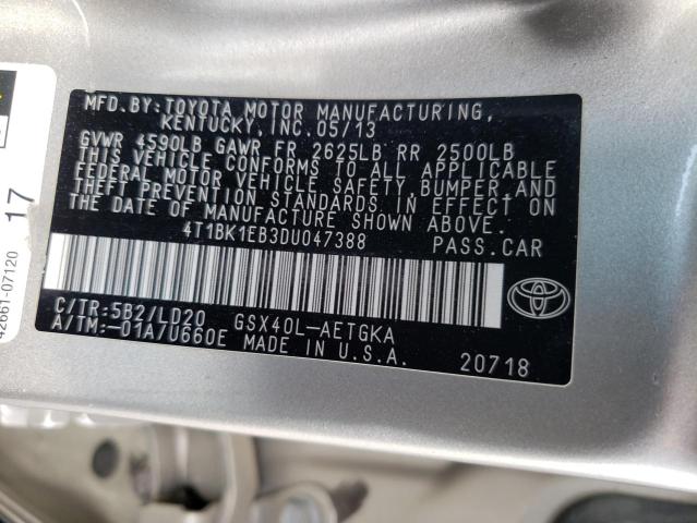 Photo 11 VIN: 4T1BK1EB3DU047388 - TOYOTA AVALON BAS 