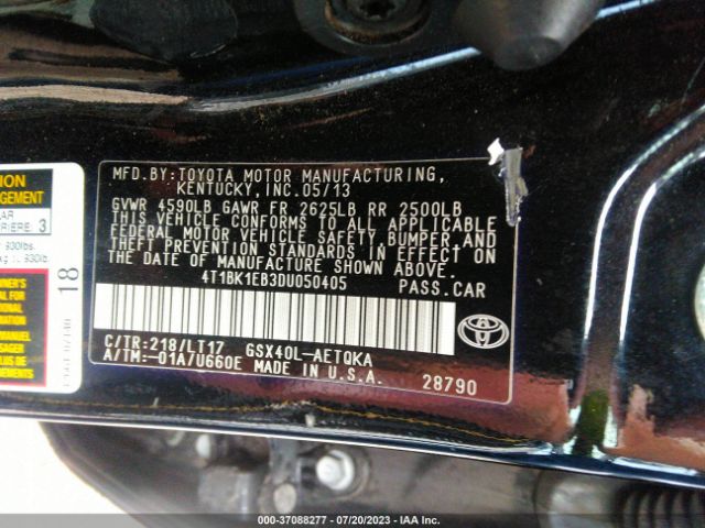 Photo 8 VIN: 4T1BK1EB3DU050405 - TOYOTA AVALON 