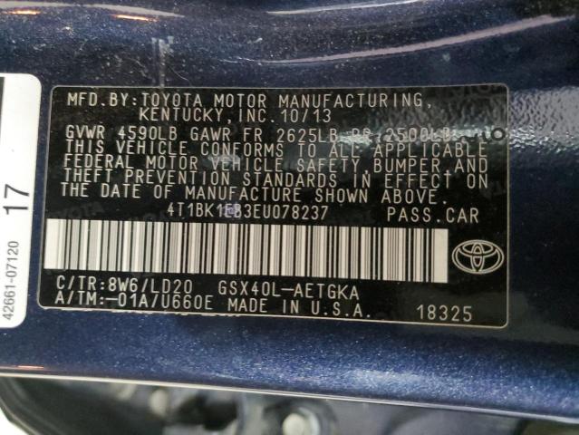 Photo 11 VIN: 4T1BK1EB3EU078237 - TOYOTA AVALON 