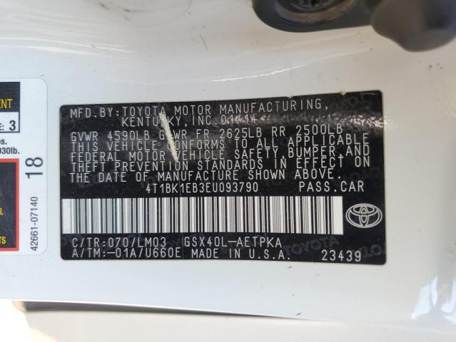 Photo 11 VIN: 4T1BK1EB3EU093790 - TOYOTA AVALON BAS 