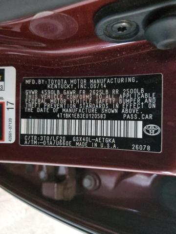 Photo 11 VIN: 4T1BK1EB3EU120583 - TOYOTA AVALON BAS 