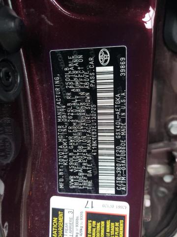 Photo 11 VIN: 4T1BK1EB3EU130725 - TOYOTA AVALON BAS 