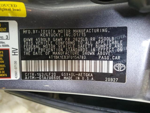 Photo 11 VIN: 4T1BK1EB3FU154783 - TOYOTA AVALON XLE 