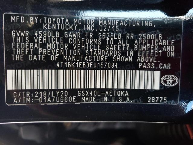 Photo 9 VIN: 4T1BK1EB3FU157084 - TOYOTA AVALON XLE 