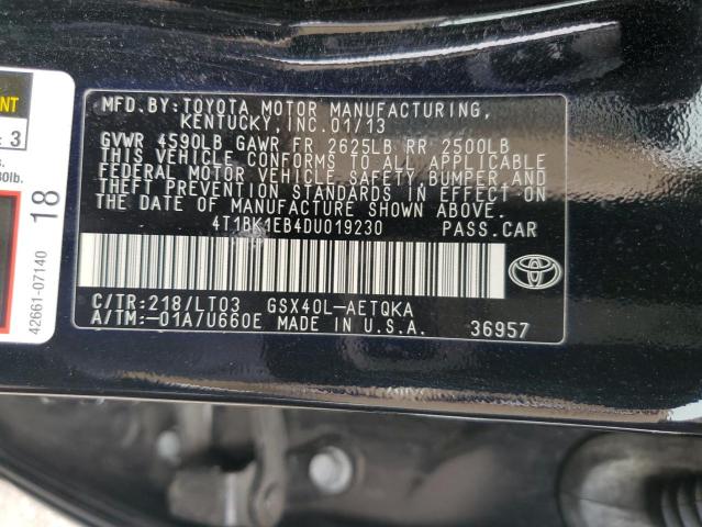 Photo 11 VIN: 4T1BK1EB4DU019230 - TOYOTA AVALON 