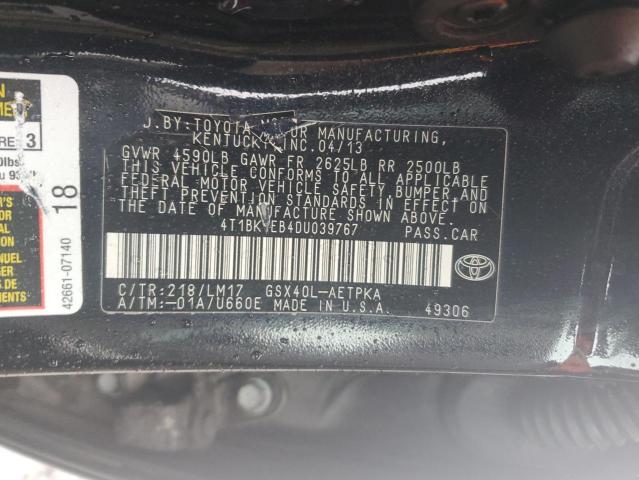 Photo 12 VIN: 4T1BK1EB4DU039767 - TOYOTA AVALON 