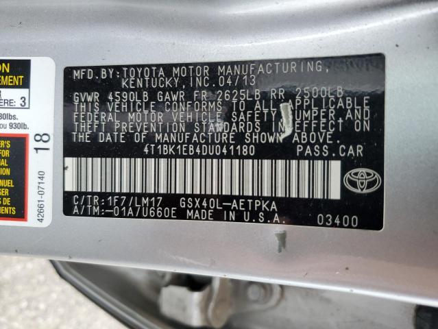 Photo 12 VIN: 4T1BK1EB4DU041180 - TOYOTA AVALON 