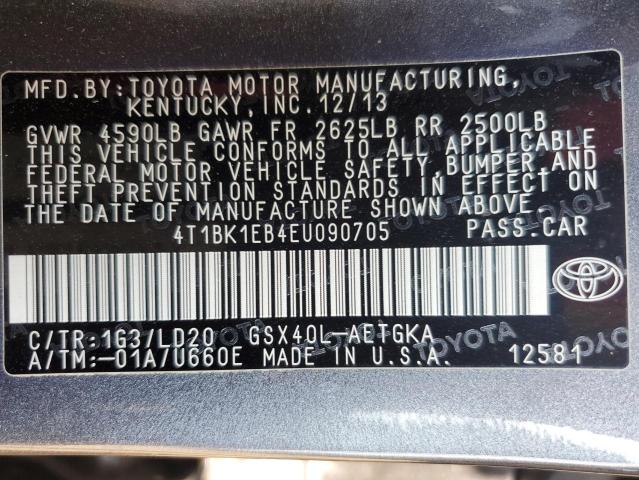 Photo 12 VIN: 4T1BK1EB4EU090705 - TOYOTA AVALON 