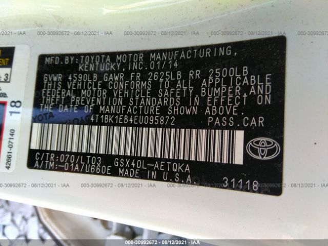 Photo 8 VIN: 4T1BK1EB4EU095872 - TOYOTA AVALON 