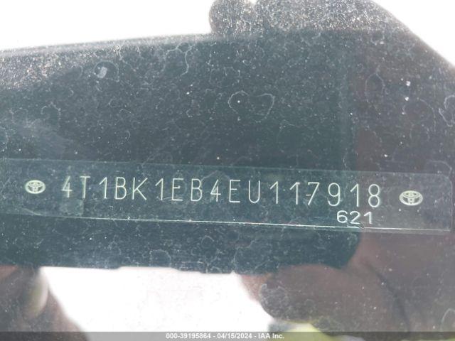 Photo 8 VIN: 4T1BK1EB4EU117918 - TOYOTA AVALON 