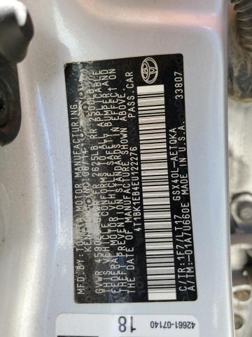 Photo 11 VIN: 4T1BK1EB4EU122276 - TOYOTA AVALON BAS 