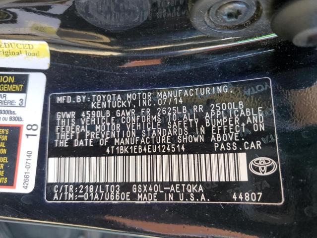 Photo 11 VIN: 4T1BK1EB4EU124514 - TOYOTA AVALON 