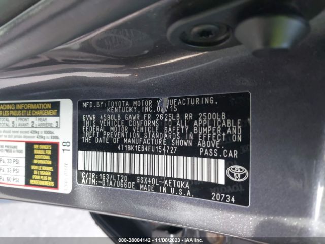 Photo 8 VIN: 4T1BK1EB4FU154727 - TOYOTA AVALON 