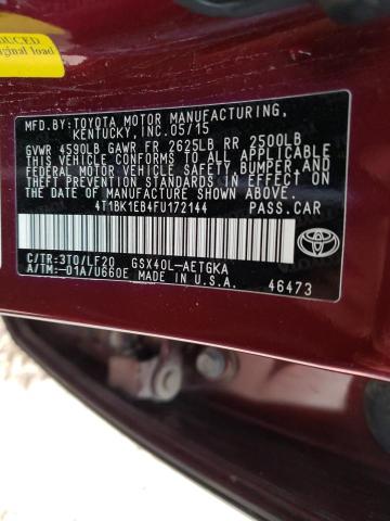 Photo 9 VIN: 4T1BK1EB4FU172144 - TOYOTA AVALON XLE 