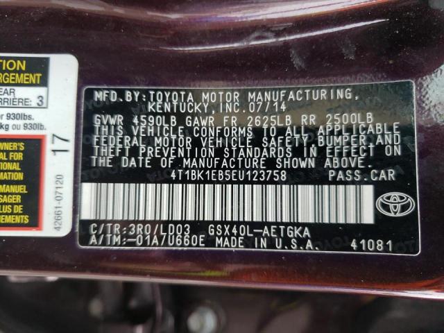 Photo 9 VIN: 4T1BK1EB5EU123758 - TOYOTA AVALON BAS 