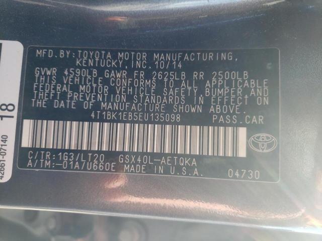 Photo 9 VIN: 4T1BK1EB5EU135098 - TOYOTA AVALON BAS 