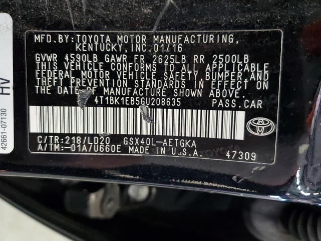 Photo 11 VIN: 4T1BK1EB5GU208635 - TOYOTA AVALON XLE 