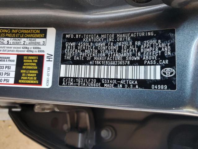 Photo 12 VIN: 4T1BK1EB5GU236578 - TOYOTA AVALON XLE 