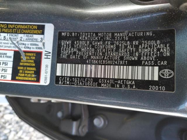 Photo 9 VIN: 4T1BK1EB5HU247971 - TOYOTA AVALON XLE 