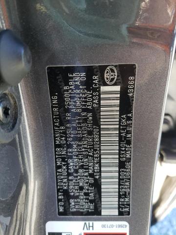 Photo 12 VIN: 4T1BK1EB5JU289207 - TOYOTA AVALON XLE 